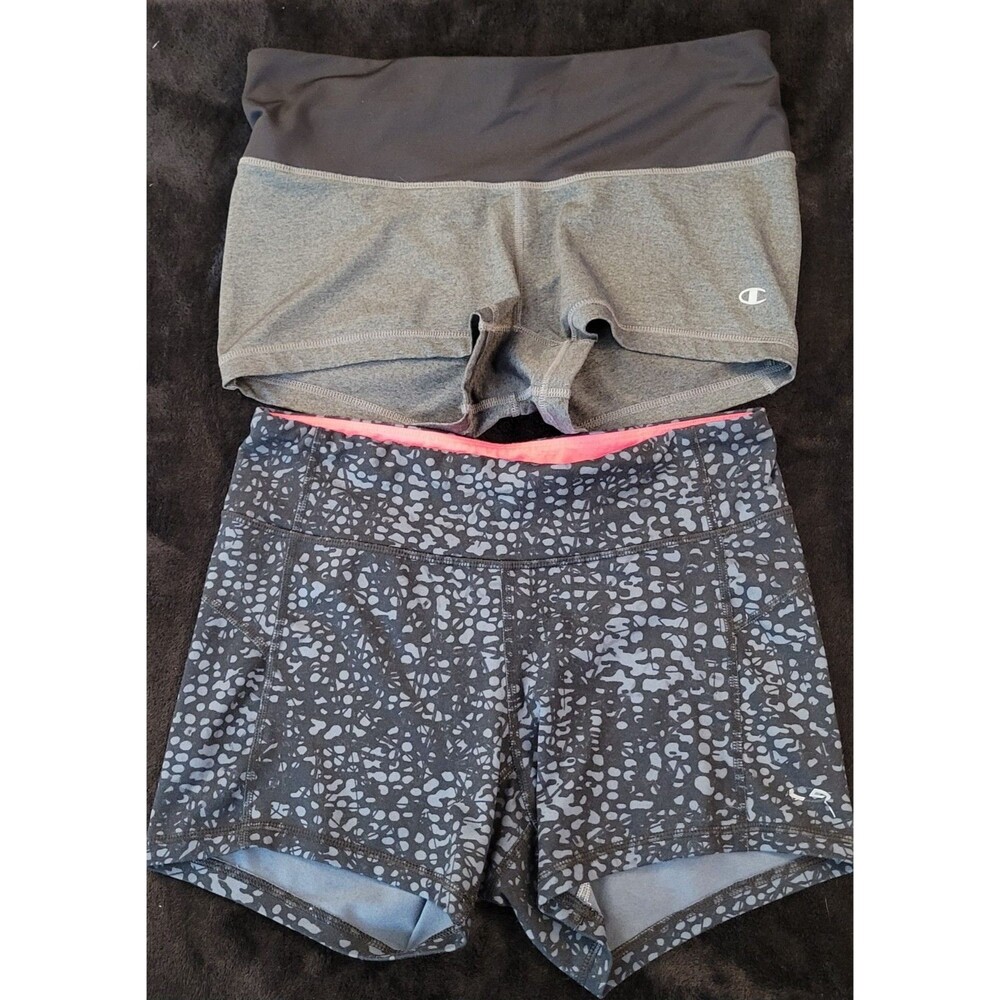 2 Pairs Of Champion Workout Shorts Woman's Activewear Summer Size Medium